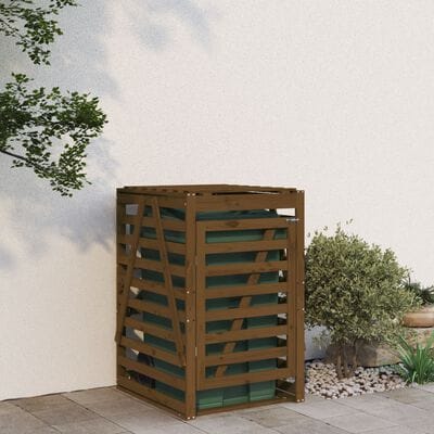 Mülltonnenbox / Erweiterung für Mülltonnenbox aus Massivholz (6Farben 2Varianten)