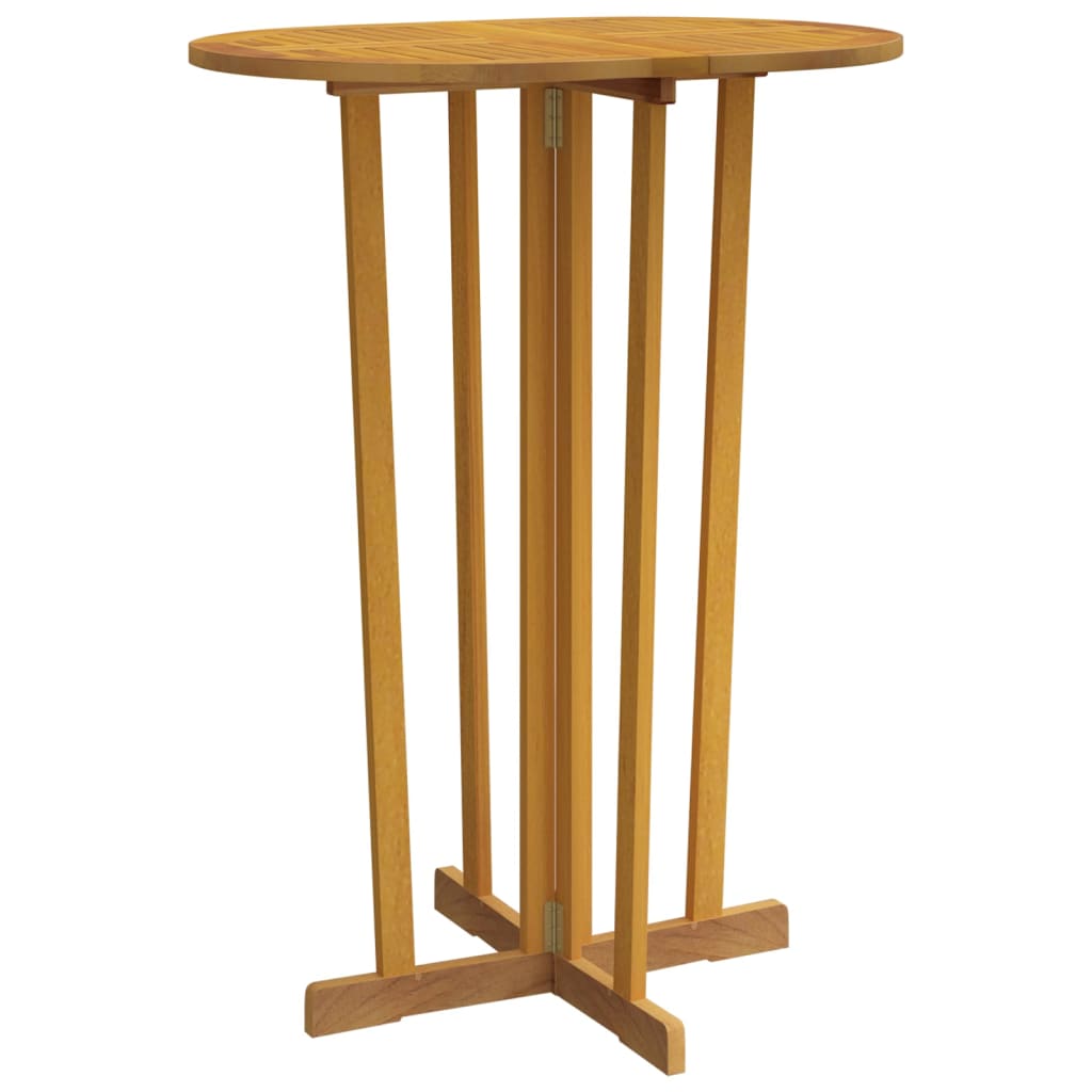 Klappbarer Bartisch aus massivem Teakholz 90x65x105cm